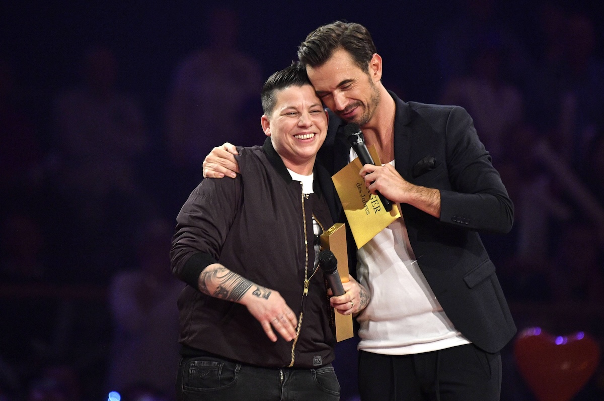 Kerstin Ott und Florian Silbereisen in der TV Show Schlagerchampions - Das groﬂe Fest der Besten 2019 im Velodrom. Berlin, 12.01.2019 *** Kerstin Ott and Florian Silbereisen in the TV show Schlagerchampions Das groﬂe Fest der Besten 2019 at the Velodrom Berlin 12 01 2019 Foto:xF.xKernx/xFuturexImage