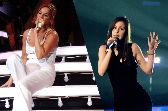 Andrea Berg und Lena-Meyer Landrut