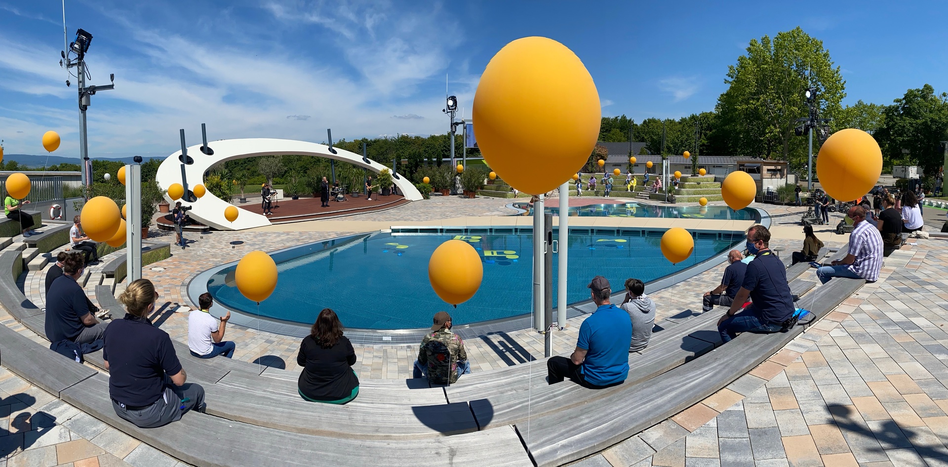 Die Fernsehgarten-Bühne beim ZDF